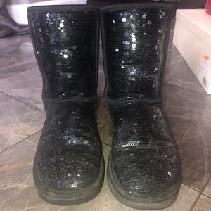Sequin black Uggs